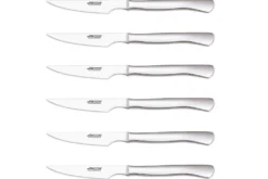 Coffret de 6 couteaux à steak Arcos acier inox monobloc lames lisses