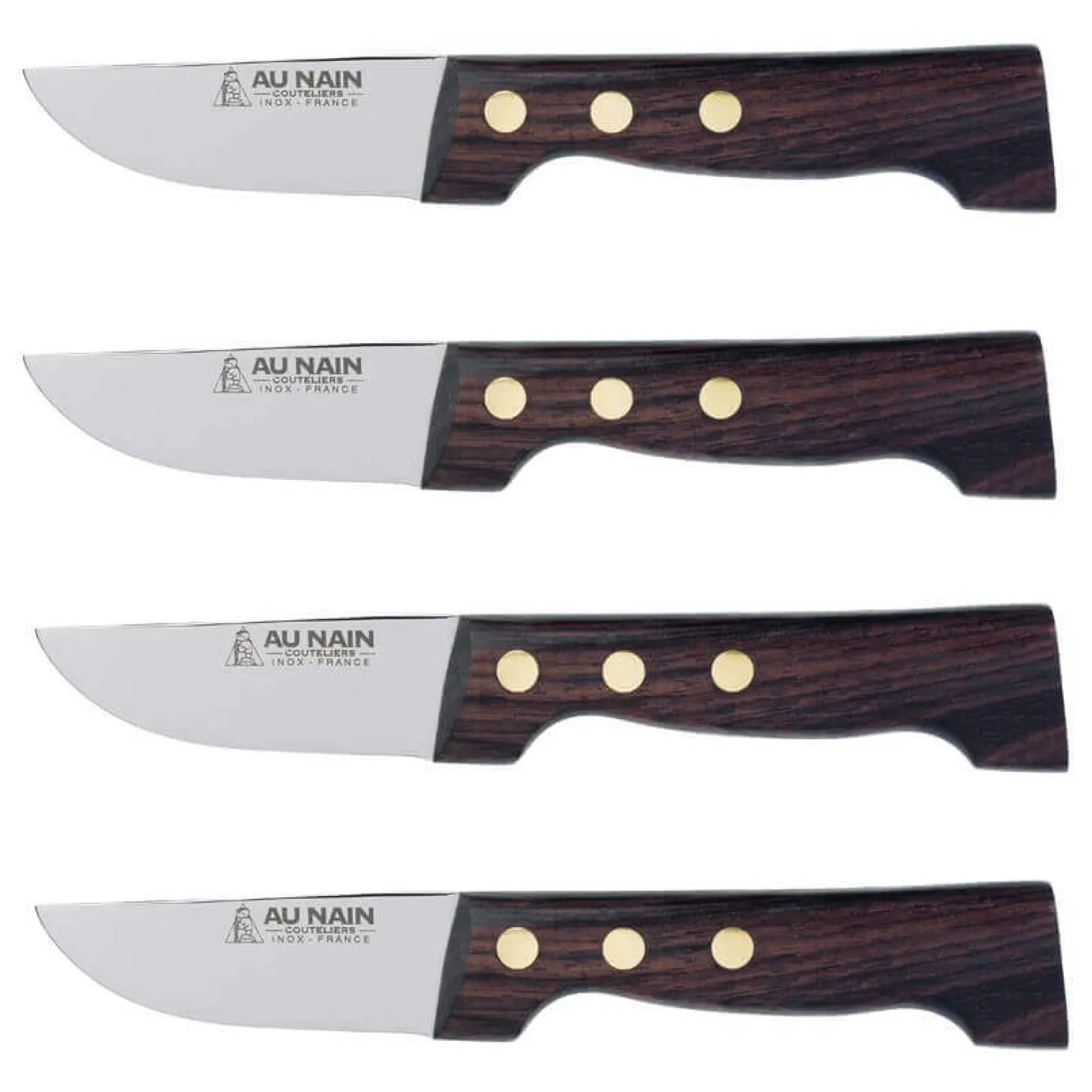 Coffret de 4 couteaux à steak le P'tit Boucher Au Nain fabrication française