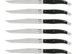 Coffret de 6 couteaux à steak microdentés Laguiole par André Verdier