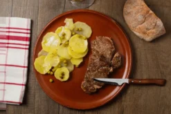 Coffret de 6 couteaux à steak/pizza Arcos lame dentelée 11cm manche en bois de hêtre compressé