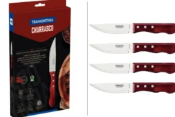 Coffret de 4 couteaux à steak Tramontina Jumbo coloris rouge