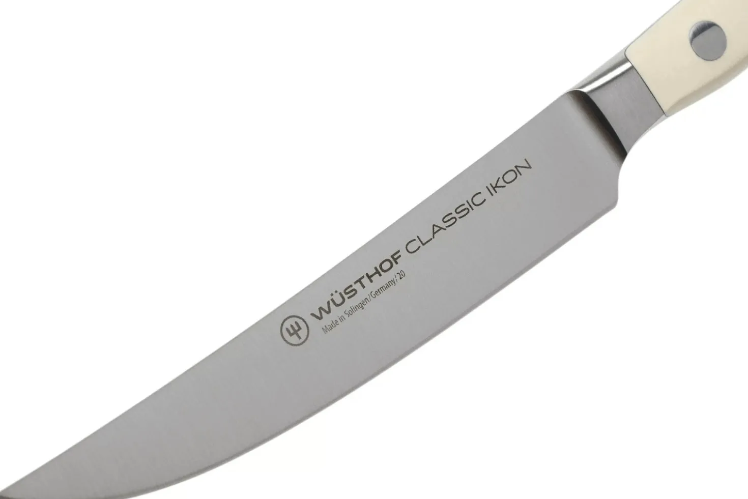 Coffret de 4 couteaux à steak Wüsthof Classic Ikon blanc forgés