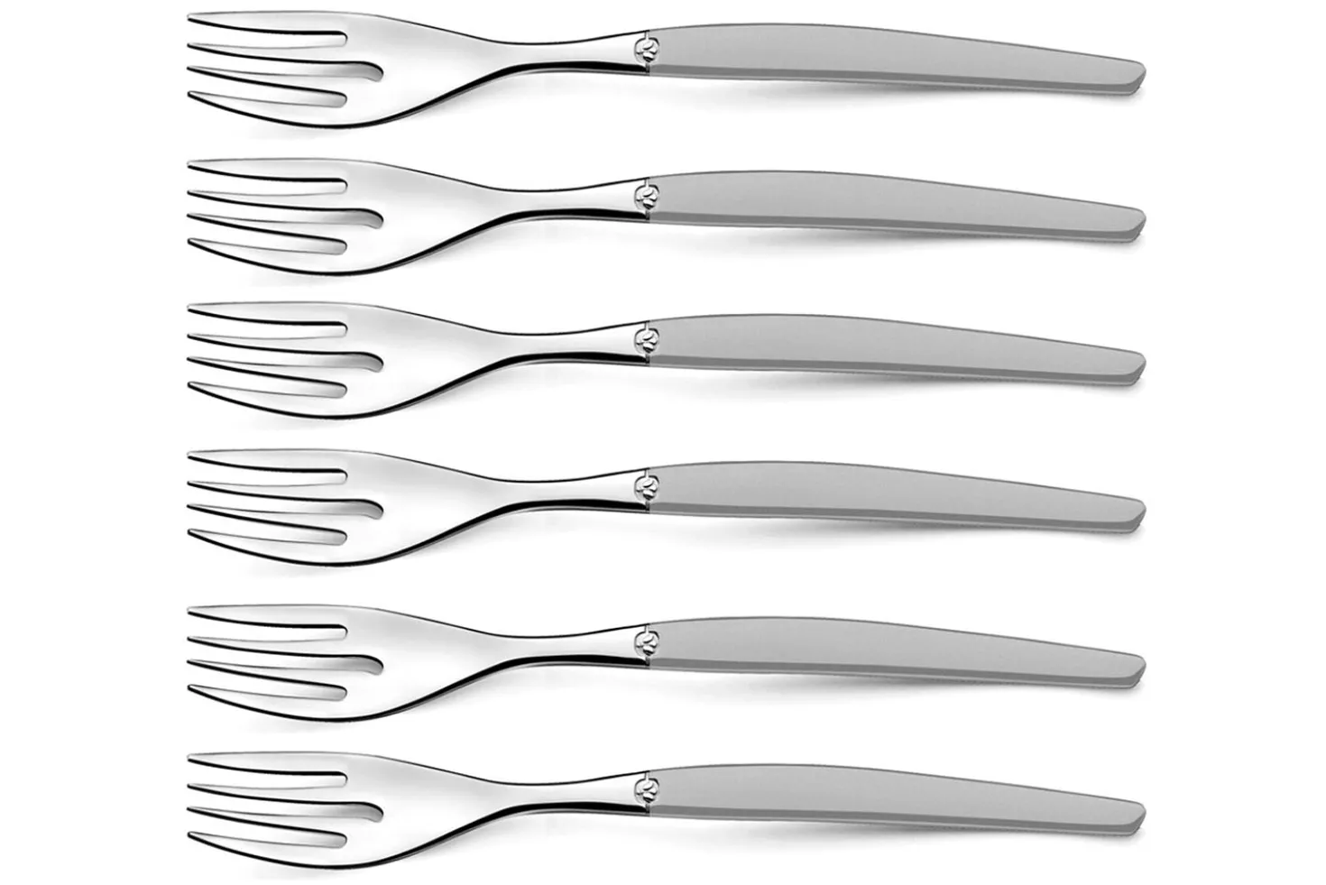 Coffret de 24 couverts de table Lou Laguiole Jet Sablé gris inox 18/0