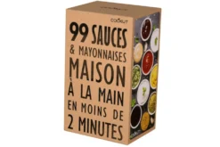 Coffret de fabrication de 99 sauces Cookut avec la recette + 1 Shaker gradué et 1 fouet tornado