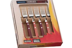 Coffret de 6 fourchettes Tramontina Jumbo coloris rouge