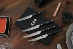 Coffret de table Wusaki 4 couteaux à steak 11cm