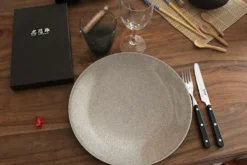 Coffret de table Wusaki 2 couteaux à steak à bout rond + 2 fourchettes