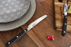 Coffret de table Wusaki 2 couteaux à steak à bout rond + 2 fourchettes