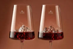 Coffret de 2 verres à vin Alaskan Maker Topographic Mont Blanc & Everest
