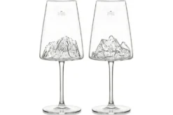 Coffret de 2 verres à vin Alaskan Maker Topographic Mont Blanc & Everest