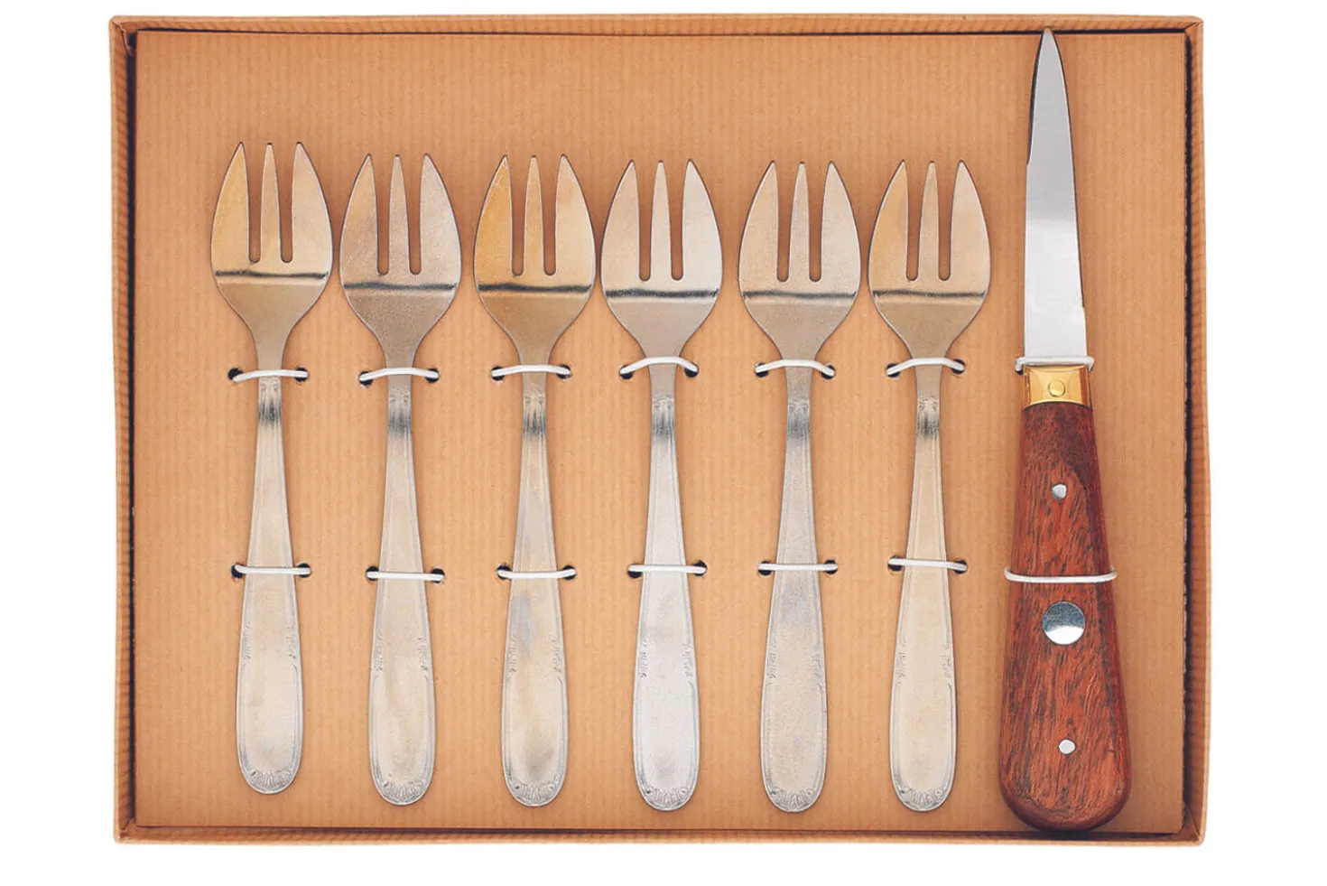Coffret dégustation des huîtres Au Nain 6 fourchettes + 1 lancette