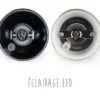 Coffret duo de moulins électriques à sel et à poivre Peugeot Zeli 14cm en ABS brossé