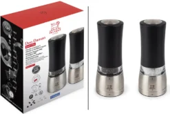 Coffret duo moulin à sel et poivre électrique Peugeot Daman