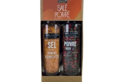 Coffret duo Savor&Sens sel au piment d'Espelette et mélange de poivre et baies roses bio