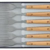 Coffret 6 fourchettes de table Nontron 87601 manche buis pyrogravé 10cm