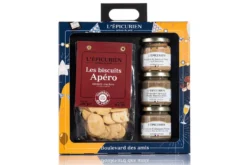 Coffret L'Epicurien Boulevard des amis - 3 tartinables + 150g de biscuits apéro