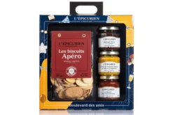 Coffret L'Épicurien Entre amis - 3 tartinables + 150g de biscuits apéro