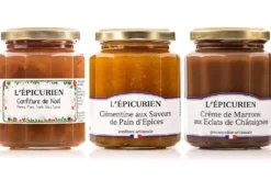 Coffret L'Épicurien Joyeux Noël - 3 confitures de 125g