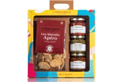Coffret L'Épicurien Place de l'apéro - 3 tartinables + 150g de biscuits apéro