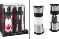 Coffret moulins sel et poivre Cole & Mason Horsham en acrylique et inox 15,4cm