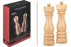 Coffret moulins sel et poivre Cole & Mason London hêtre 22cm