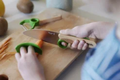 Coffret Opinel Le Petit Chef couteau + éplucheur + protège-doigts - Vert