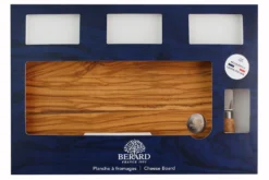 Coffret plateau à fromage avec couteau Bérard Acero en olivier