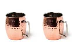 Coffret Quai Sud "Moscow Mule" Bio + 2 tasses en inox plaqué cuivre