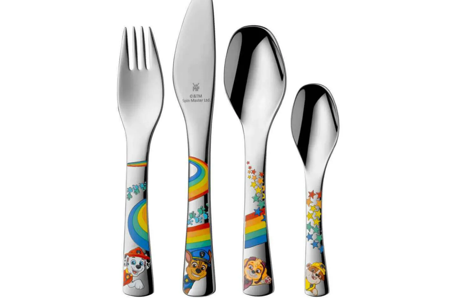 Coffret repas enfant WMF Pat'Patrouille acier inox 18/10 et porcelaine