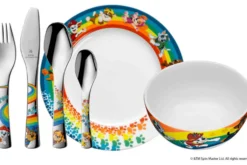 Coffret repas enfant WMF Pat'Patrouille acier inox 18/10 et porcelaine
