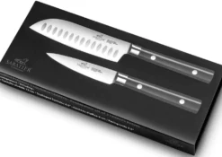 Coffret SABATIER International Leonys Office 9cm + Santoku alvéolé 12cm