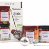 Coffret Terre d'Oc 2 thés bio en vrac : Rooibos + Menthe - 1 cuillère filtre à thé
