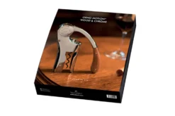 Coffret tire bouchon L'Atelier du vin Oeno Motion Wood & Chrome bois massif