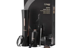 Coffret tire-bouchon électrique et accessoires pour le vin Cheer Moda Matrix - Noir & Bronze