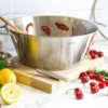 Confiturière Cristel Grande Tablée en inox et couvercle en verre