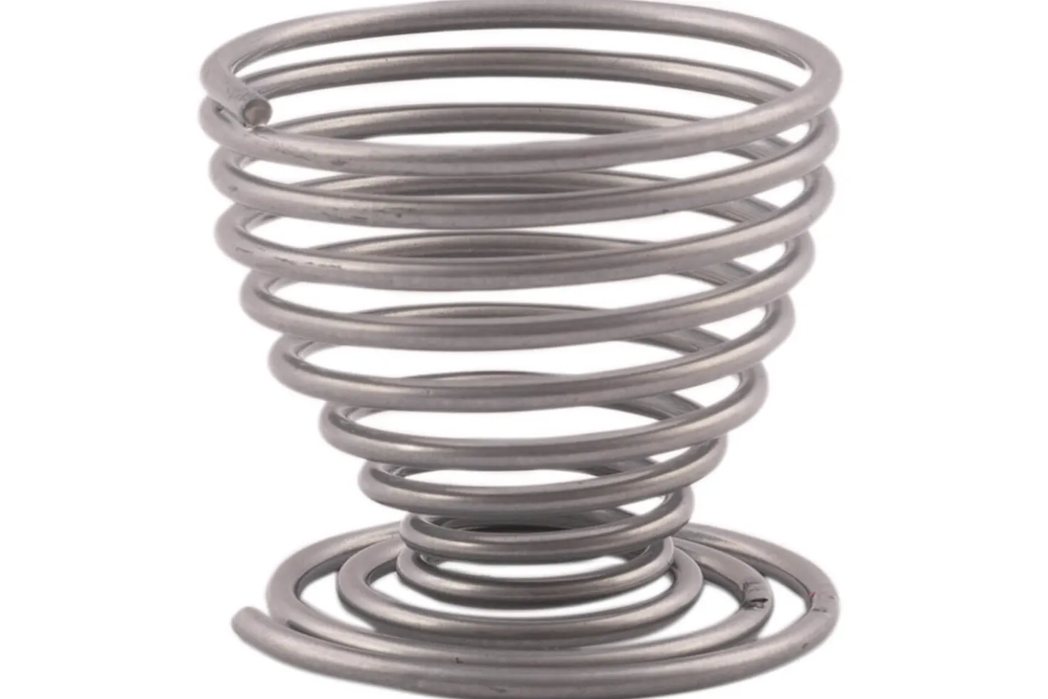 Coquetier spirale Point-Virgule Wire argent