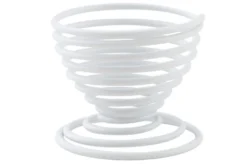 Coquetier spirale Point-Virgule Wire blanc