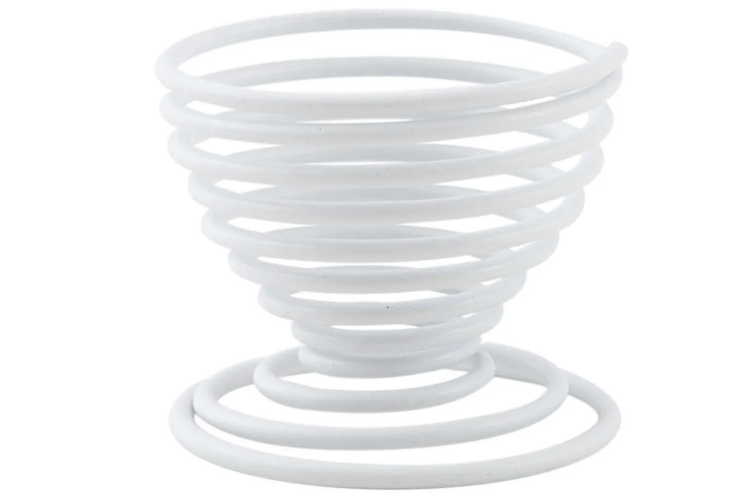 Coquetier spirale Point-Virgule Wire blanc