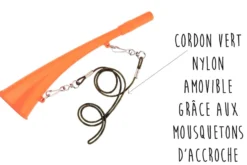 Corne d'appel Elless ABS orange fluo 25cm