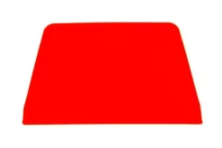 Corne à pâtisserie trapèze en polypropylène rouge 13,5x10cm