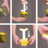 Coupe-ananas Vacu Vin 4863260 en polymère blanc