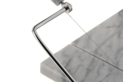 Coupe foie gras en marbre avec 2 fils de rechange en inox