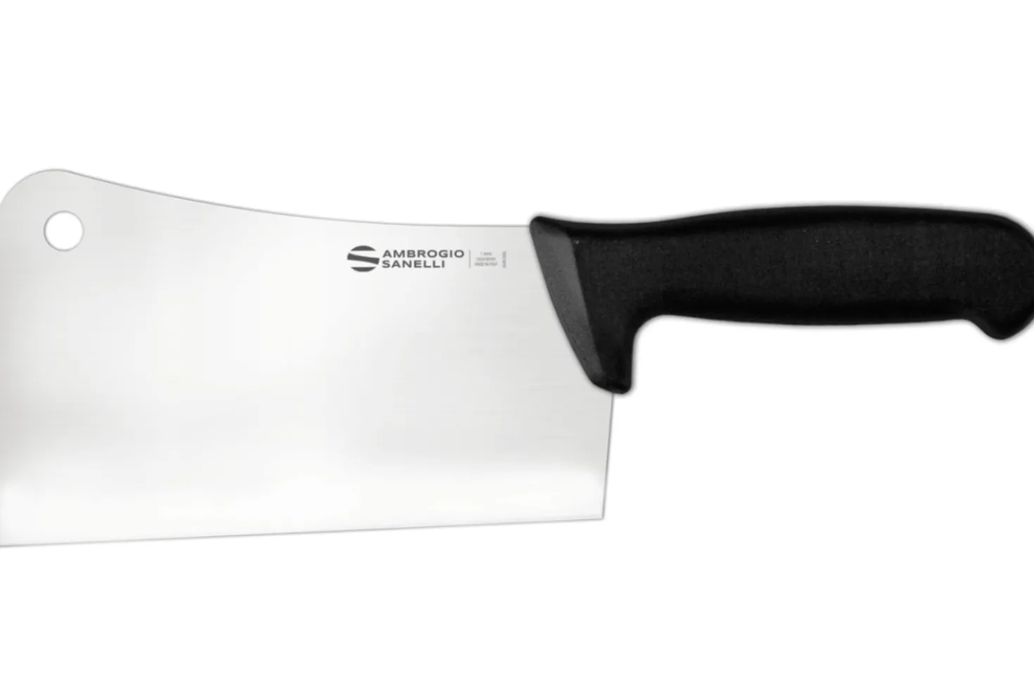 Couperet de boucher professionnel Ambrogio Sanelli Supra noir