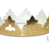 2 couronnes pour galette des rois couleur or