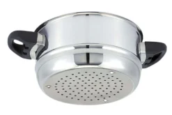 Couscoussier Beka Polo 24cm en acier inoxydable 18/10 avec couvercle en verre
