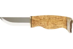 Couteau Arctic Legend Hunter's Knife artisanal AL941 lame 9cm manche en bouleau + étui en cuir
