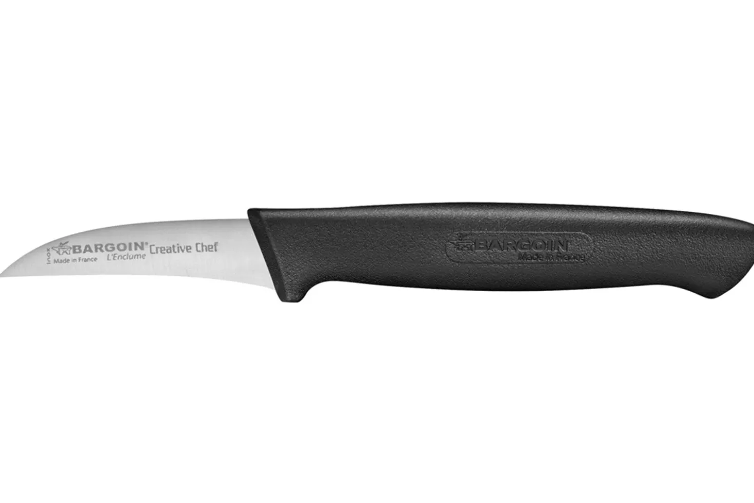 Couteau bec d'oiseau Bargoin Creative Chef 6cm manche surmoulé noir