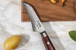 Couteau bec d'oiseau Fukito Rosewood Damas 67 couches 8cm