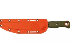 Couteau Benchmade Meatcrafter 15500-3 lame 15,4cm manche ajouré en G10 vert + étui boltaron