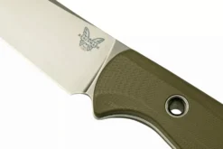 Couteau Benchmade Meatcrafter 15500-3 lame 15,4cm manche ajouré en G10 vert + étui boltaron